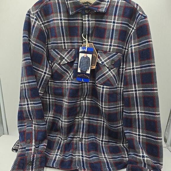 Freedom Foundry Men’s Super Plush Casual Outdoorsy Rugged Sherpa L Flannel NEW - Picture 2 of 13
